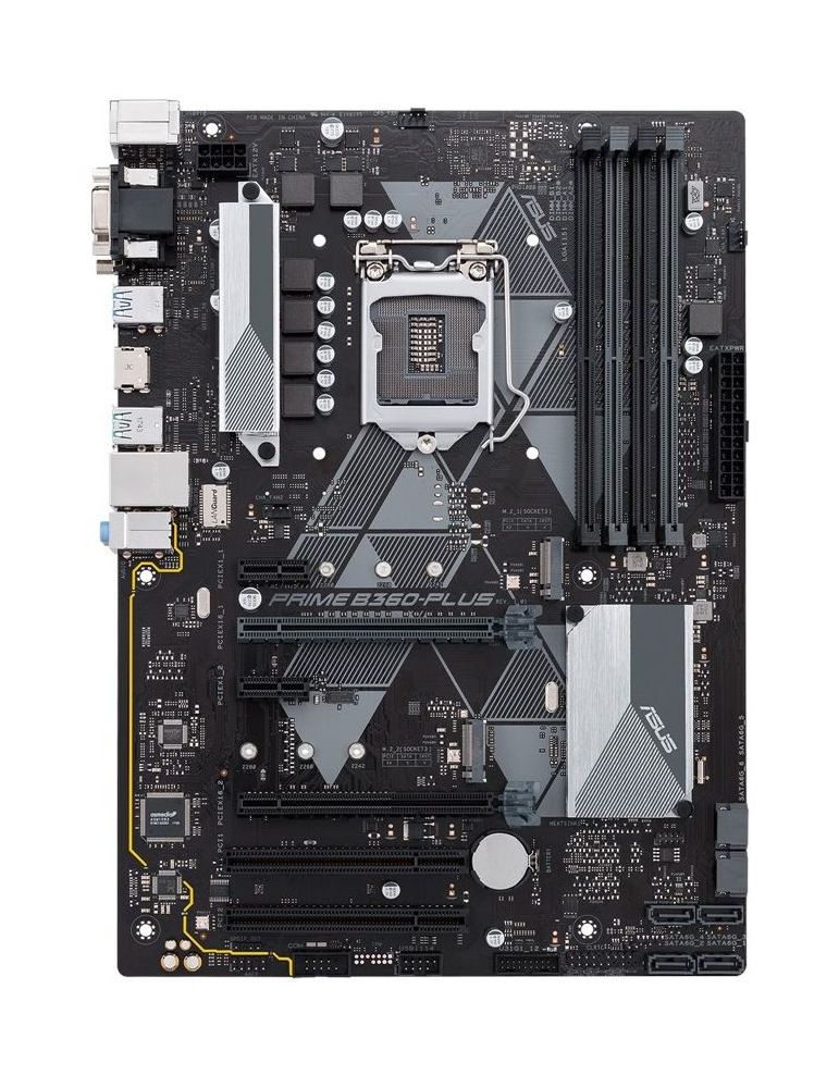 Placa de baza asus prime b360-plus/csm skt lga 1151 atx intel b360 4 x ddr4 max. 64 gb 6 x sata 2 x m.2 7.1 prime b360-plus/csm