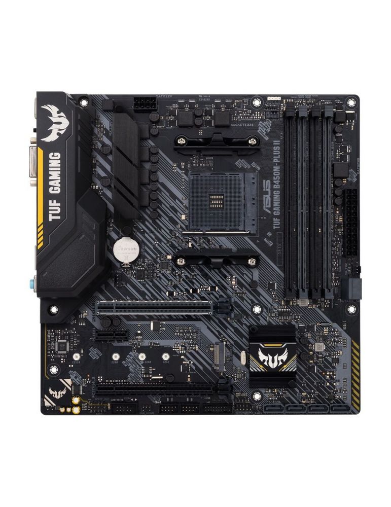 Placa de baza asus gaming b450m-plus2 skt am4 matx amd b450 4 x ddr4 max. 128 gb 6 x sata 1 x m.2 7.1 gaming b450m-plus2