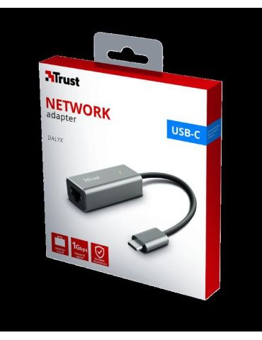 Trust dalyx usb-c to ethernet adapter tr-23771 (include tv 0.18lei) Trust - 1
