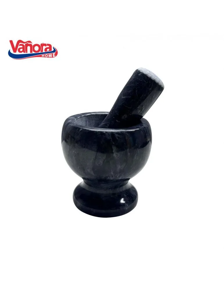 rigips 9.5 leroy merlin MOJAR CU PISTIL DIN MARMURA, DIA 9.5 CM, NEGRU, VANORA HOME