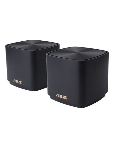 ASUS ZenWiFi XD4 Plus (B-2-PK) Bandă dublă (2.4 GHz  5 GHz) Wi-Fi 6 (802.11ax) Negru Intern - Tik.ro