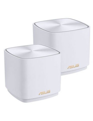 ASUS ZenWiFi XD4 Plus AX1800 2 Pack Bandă dublă (2.4 GHz  5 GHz) Wi-Fi 6 (802.11ax) Alb Intern - Tik.ro