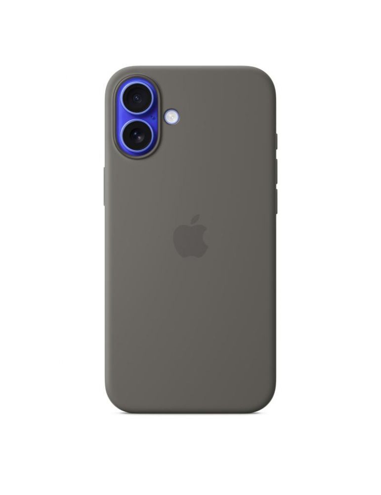 Iphone 16 plus silicone case with magsafe - stone gray