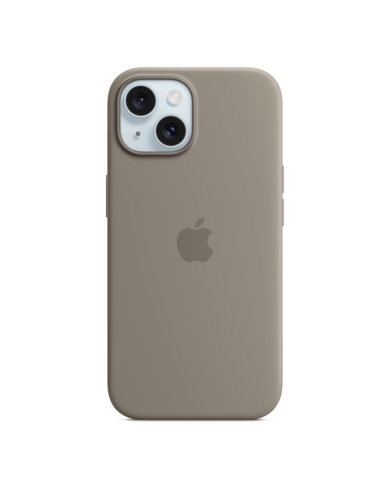 Iphone 15 silicone case with magsafe - clay