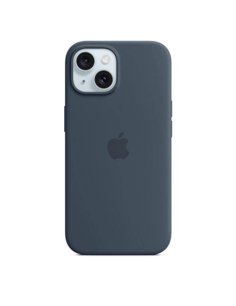 Mobile Phone Cases Iphone 15 silicone case with magsafe - storm blue