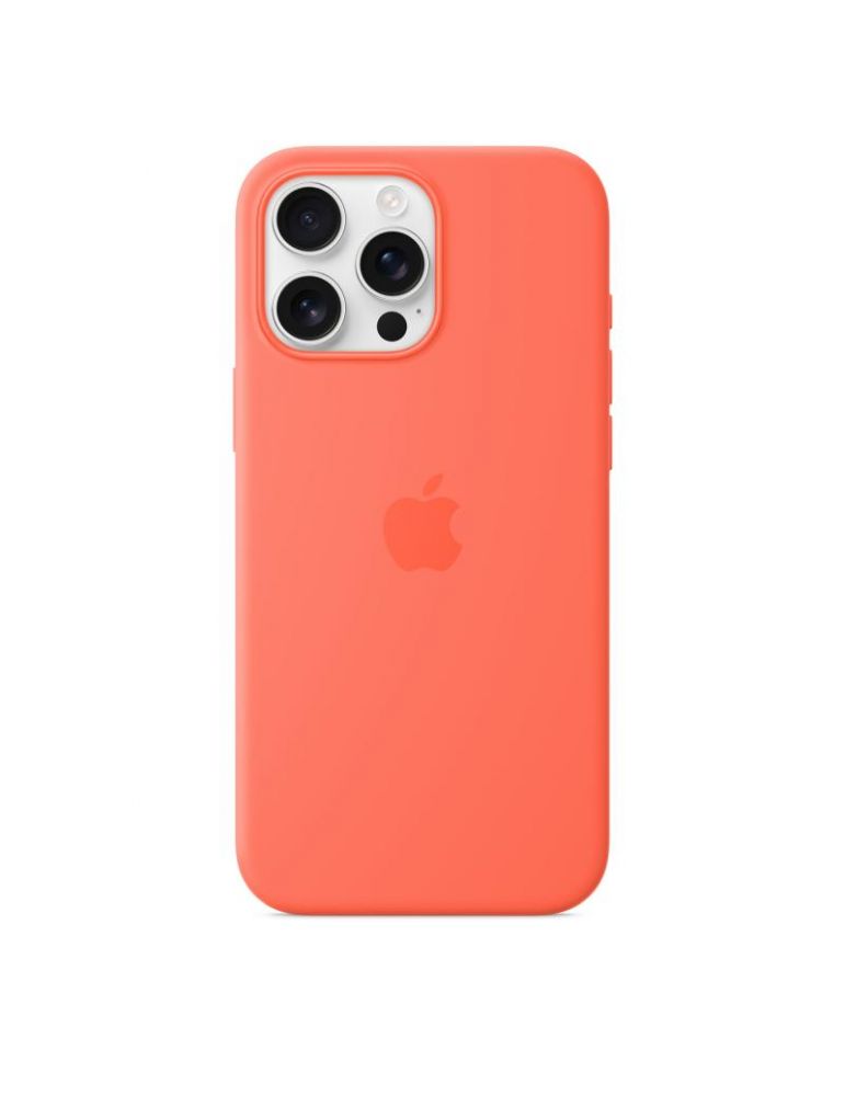 Iphone 16 pro max silicone case with magsafe - tangerine
