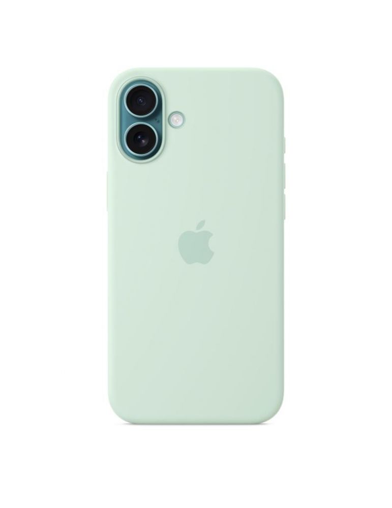 Iphone 16 plus silicone case with magsafe - aquamarine