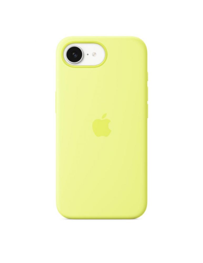 Iphone 16e silicone case – neon yellow
