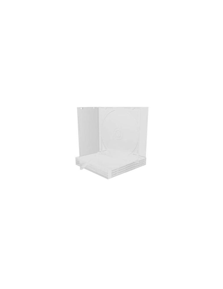 Mediarange cd jewelcase for 2 discs 10.4mm transparent tray box23-t
