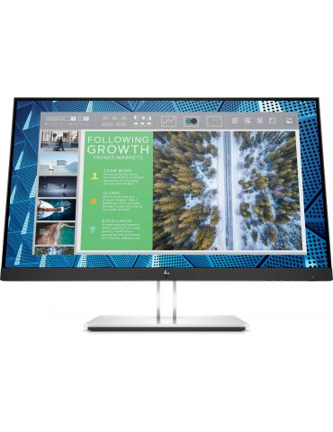 HP E-Series E24q G4 monitoare LCD 60,5 cm (23.8") 2560 x 1440 Pixel Quad HD Negru, Argint - Tik.ro