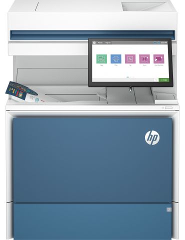 HP Color LaserJet Enterprise Flow Imprimantă MFP 6800zf, Imprimare,copiere,scanare,fax, Flow ecran tactil capsare cartuş