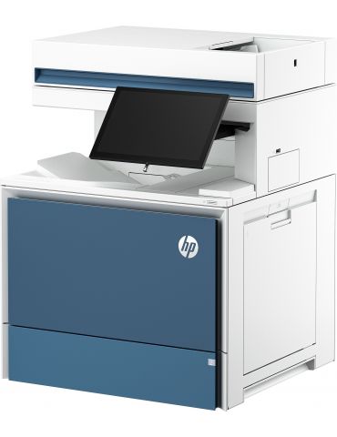 HP Color LaserJet Enterprise Flow Imprimantă MFP 6800zf, Imprimare,copiere,scanare,fax, Flow ecran tactil capsare cartuş
