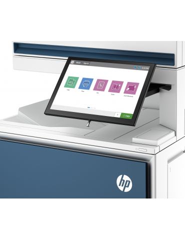 HP Color LaserJet Enterprise Flow Imprimantă MFP 6800zf, Imprimare,copiere,scanare,fax, Flow ecran tactil capsare cartuş