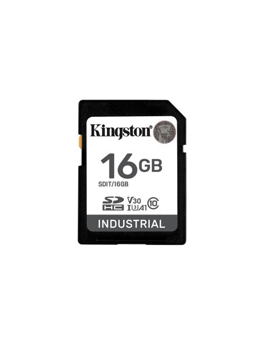 Kingston Technology Industrial 16 Giga Bites SDHC UHS-I Clasa 10
