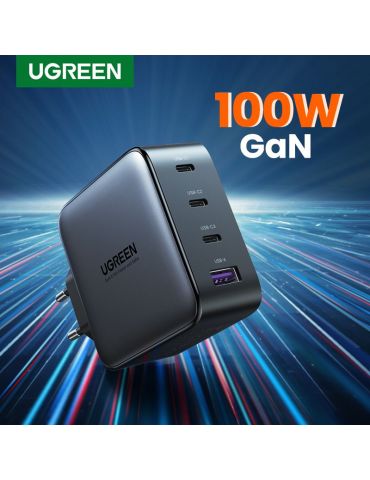 Ugreen 40747 încărcătoare pentru dispozitive mobile Universală Negru AC Încărcare rapidă De interior