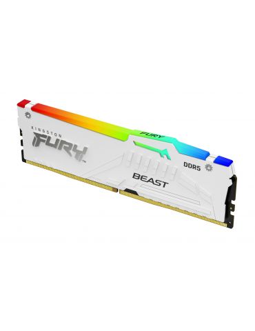 Kingston Technology FURY Beast RGB module de memorie 32 Giga Bites 1 x 32 Giga Bites DDR5 5200 MT s - Tik.ro