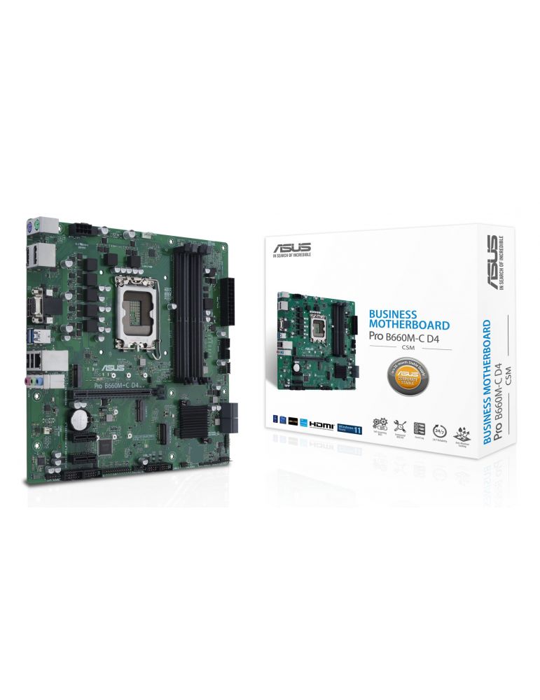 ASUS PRO B660M-C D4-CSM Intel B660 LGA 1700 micro-ATX
