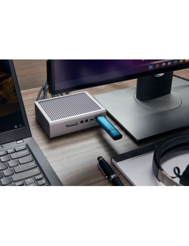 Kingston Technology IronKey Vault Privacy 50 memorii flash USB 256 Giga Bites USB Tip-A 3.2 Gen 1 (3.1 Gen 1) Negru, Albastru