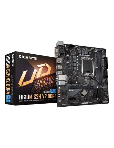 GIGABYTE H610M S2H V2 DDR4 plăci de bază Intel H610 Express LGA 1700 micro-ATX - Tik.ro