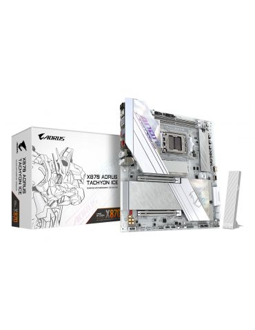 GIGABYTE X870 AORUS TACHYON ICE AMD X870 Mufă AM5 Prelungit ATX - Tik.ro