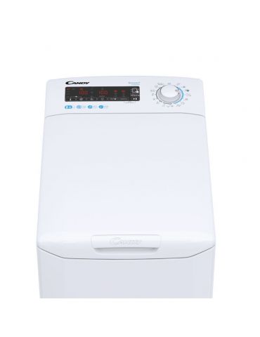 Candy Smart Inverter CSTG 285TME 1-S mașini de spălat Încărcare verticală 8,5 kg 1200 RPM Alb