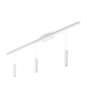 Philips Hue cu ambianță albă și color Kit de bază pentru tavan drept Perifo (3 corpuri suspendate) - Tik.ro