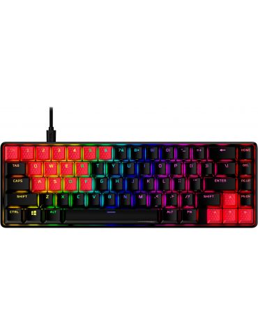 Taste de cauciuc HyperX - Kit de accesorii pentru jocuri - roşu (aspect SUA) - Tik.ro