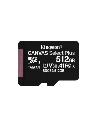Kingston Technology Canvas Select Plus 512 Giga Bites MicroSDXC UHS-I Clasa 10 - Tik.ro