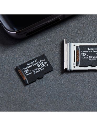 Kingston Technology Canvas Select Plus 512 Giga Bites MicroSDXC UHS-I Clasa 10