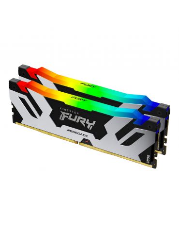 Kingston Technology FURY Renegade RGB module de memorie 64 Giga Bites 2 x 32 Giga Bites DDR5 6000 MT s - Tik.ro