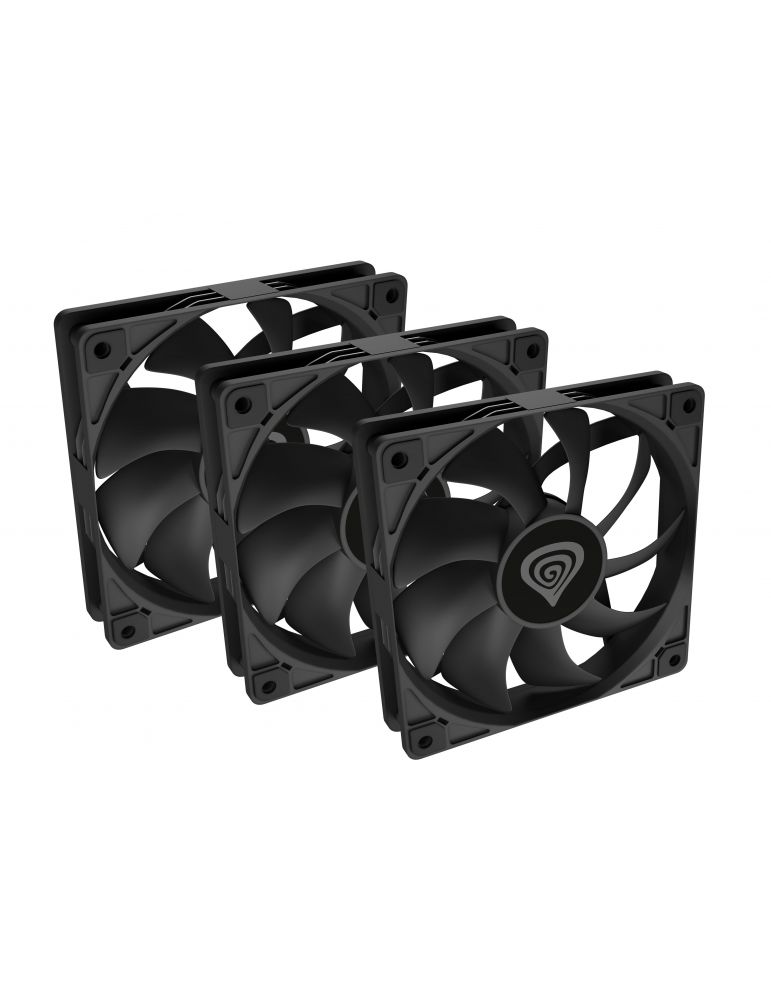 GENESIS GENESIS Oxal 120 Carcasă calculator Ventilator 12 cm Negru 3 buc.