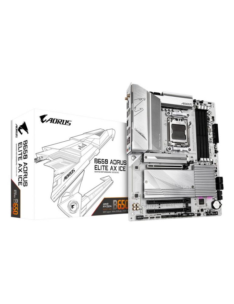 Motherboards GIGABYTE B650 AORUS ELITE AX ICE plăci de bază AMD B650 Mufă AM5 ATX