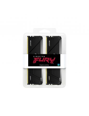 Kingston Technology FURY Beast RGB module de memorie 16 Giga Bites 2 x 8 Giga Bites DDR4 3600 MT s