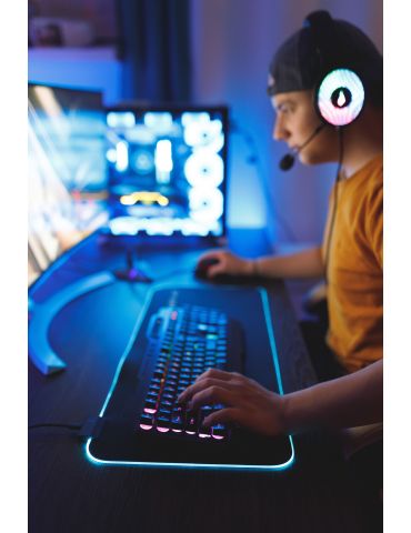 SureFire Silent Flight RGB-680 Mouse pad pentru jocuri Negru