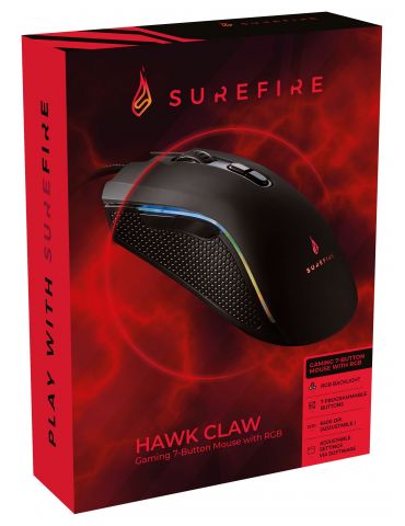 SureFire Hawk Claw mouse-uri Gaming Mâna dreaptă USB Tip-A Optice 6400 DPI - Tik.ro