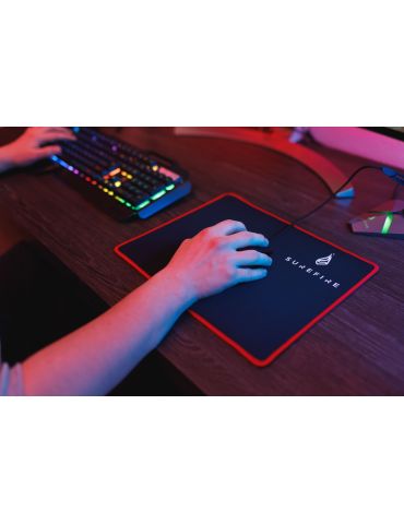 SureFire Silent Flight 320 Mouse pad pentru jocuri Negru, Roşu