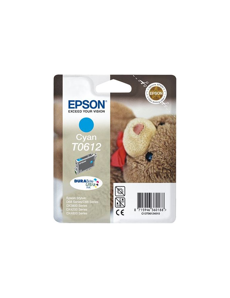 Epson Teddybear Cartuş Cyan T0612 DURABrite Ultra Ink