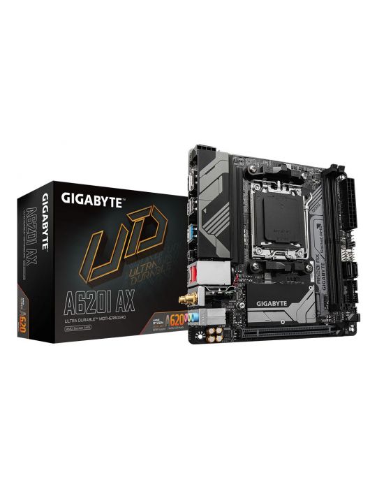 GIGABYTE A620I AX plăci de bază AMD A620 Mufă AM5 mini ITX