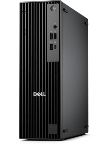 DELL Pro QCS1255 AMD Ryzen™ 5 8600G 16 Giga Bites DDR5-SDRAM 512 Giga Bites SSD Windows 11 Pro Slim PC PC-ul Negru