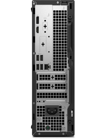 DELL Pro QCS1255 AMD Ryzen™ 3 8300G 8 Giga Bites DDR5-SDRAM 512 Giga Bites SSD Ubuntu Linux Slim PC PC-ul Negru