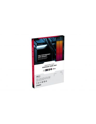 Kingston Technology FURY Renegade RGB module de memorie 64 Giga Bites 2 x 32 Giga Bites DDR5 6400 MT s