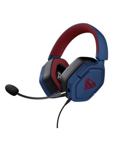 Trust GXT492SM Carus Căști Prin cablu Bandă de fixare pe cap Gaming Albastru, Roşu