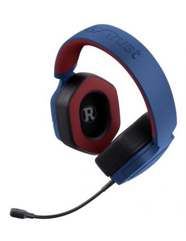 Trust GXT492SM Carus Căști Prin cablu Bandă de fixare pe cap Gaming Albastru, Roşu