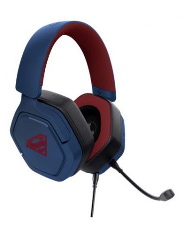 Trust GXT492SM Carus Căști Prin cablu Bandă de fixare pe cap Gaming Albastru, Roşu