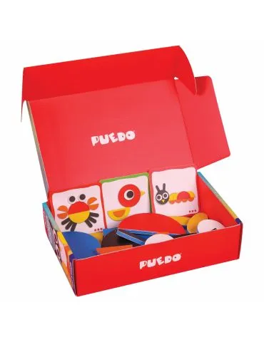 Joc forme colorate 29 piese - Tik.ro