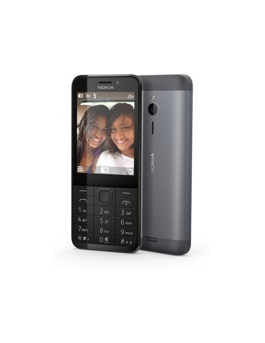 Telefon nokia 230 ds dark silver 2g/2.8/16mb/2mp/2mp/1200mah a00027066 (include tv 0.5lei) Nokia - 1