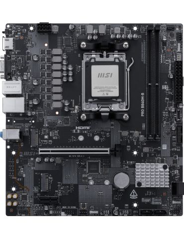 MSI PRO B840M-B plăci de bază AMD B840 Mufă AM5 micro-ATX