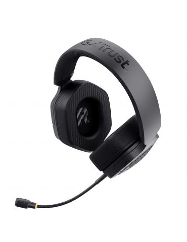 Trust GXT 493 Carus Căști Prin cablu & Wireless Bandă de fixare pe cap, Cască Gaming USB Type-C   USB Type-A Bluetooth Negru