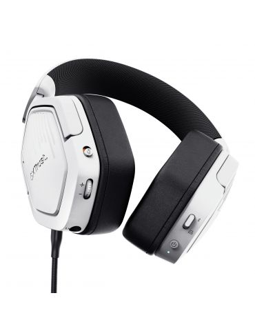 Trust GXT 493W Carus Căști Prin cablu & Wireless Bandă de fixare pe cap, Cască Gaming USB Type-C   USB Type-A Bluetooth Alb