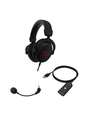 HP 4P4F2AA cască audio & cască cu microfon Căști Prin cablu Bandă de fixare pe cap Gaming USB Tip-A Negru Hp - 1 - Tik.ro